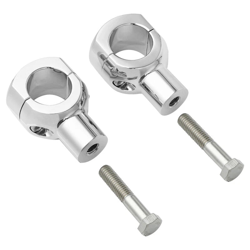 Handlebar Bar Risers for Harley Softail Dyna (1", 1.25", 1.5", 2") Chrome