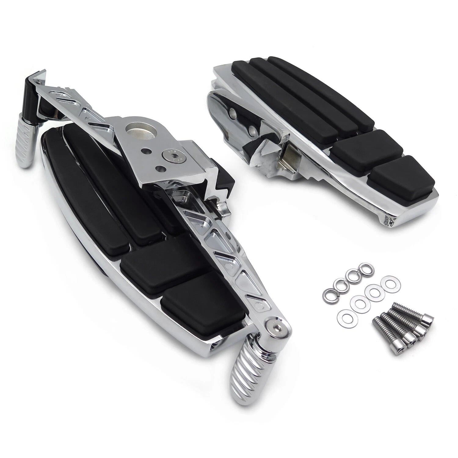 Chrome Front Driver Floorboard & Screws for Honda Goldwing GL1800 F6B (2001–2023)