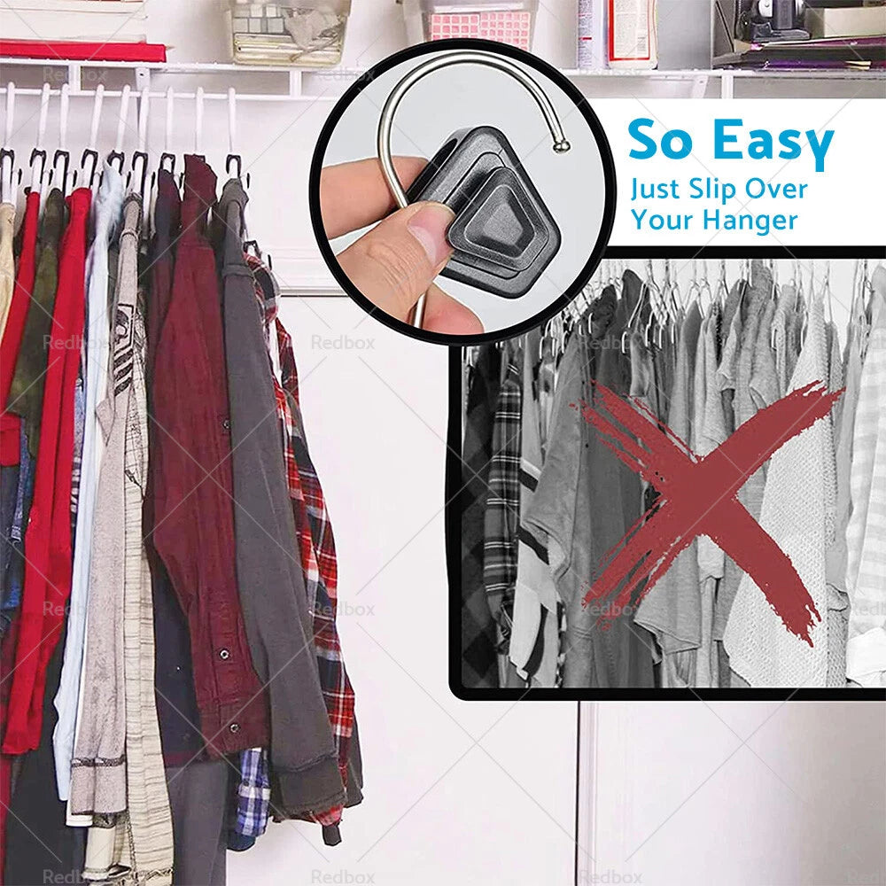 18PCS Space Saving Hanger Hooks for Organizing Closets (Fits All Models)