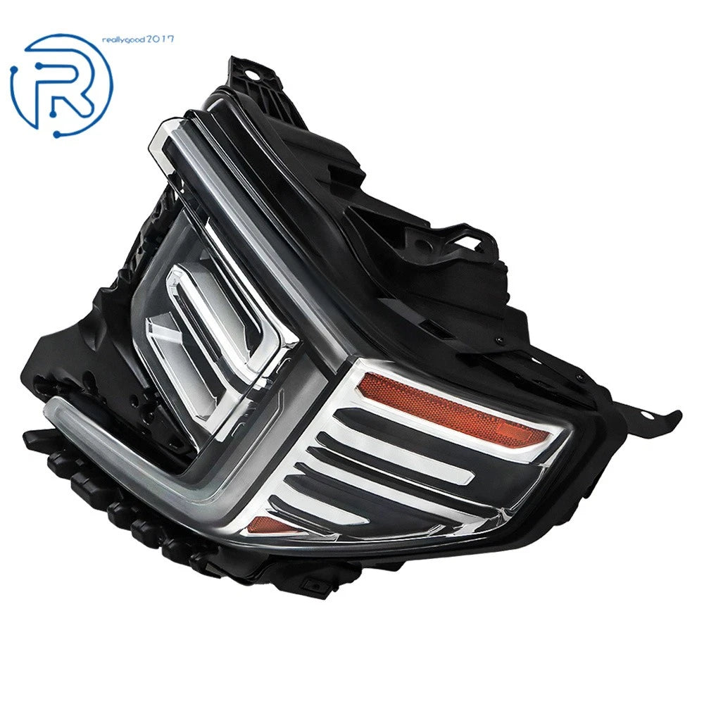 Left Side Black LED Headlight Assembly for GMC Sierra 1500 (2022-2024)