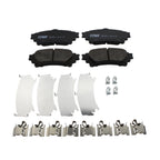 Set of 4 TRW Pro Rear Ceramic Slotted Brake Pads for Highlander Sienna RX450h RX350 (2001–2023)