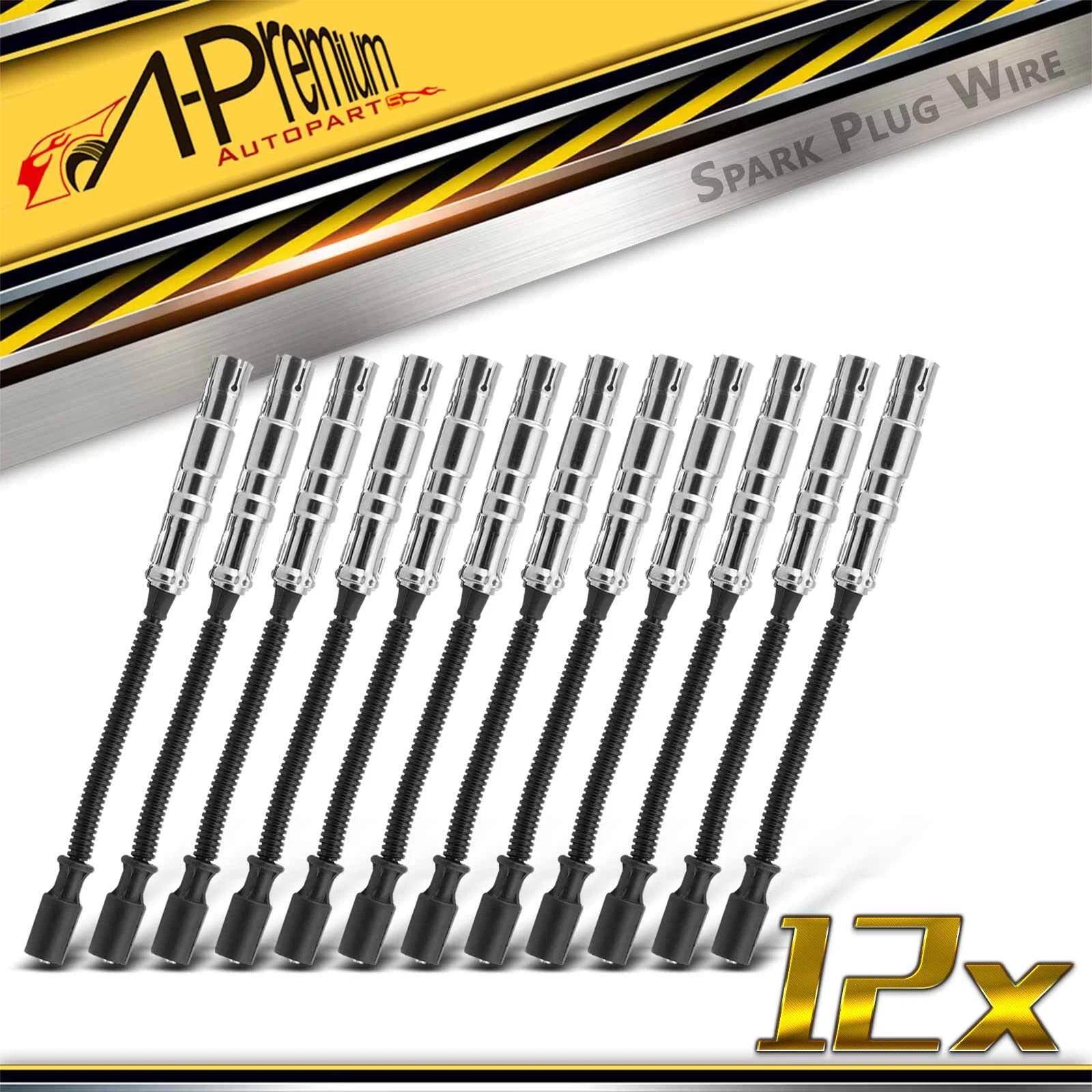 12x Spark Plug Wire Set for Mercedes-Benz C240 C320 C32 AMG E320 (2001–2005)