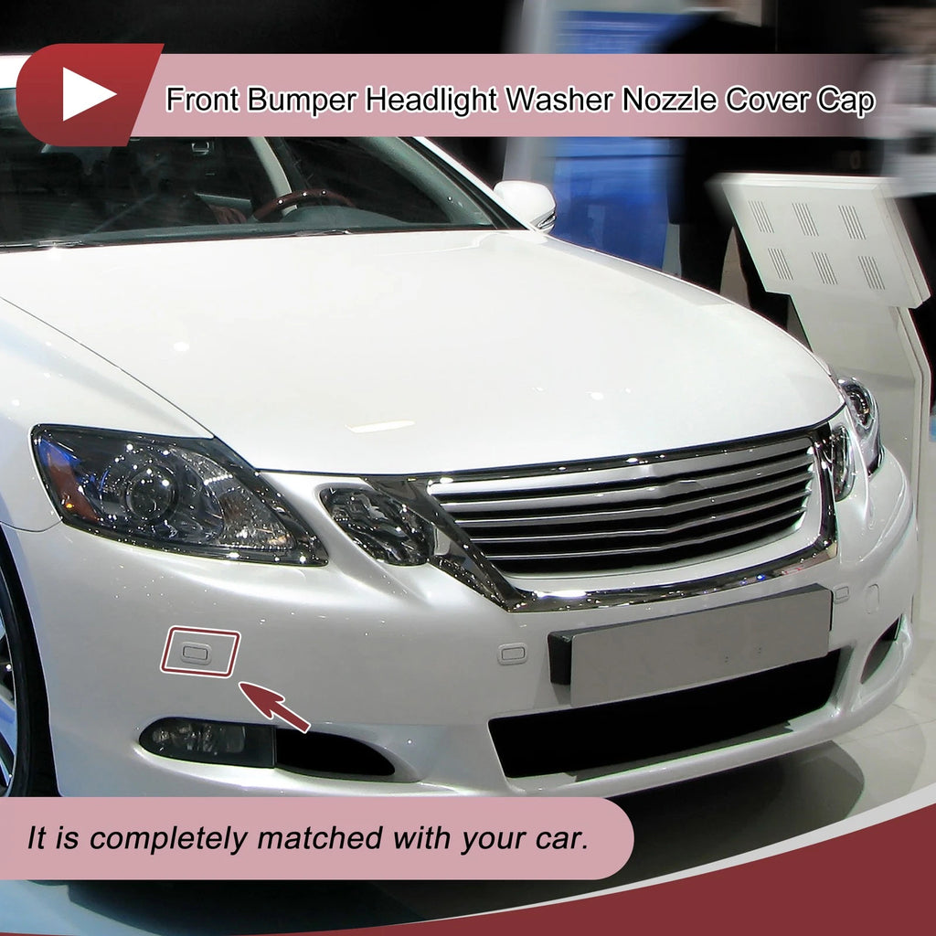 Front Right Washer Nozzle Cover Cap for Lexus GS200t (2016–2019) Silver Tone