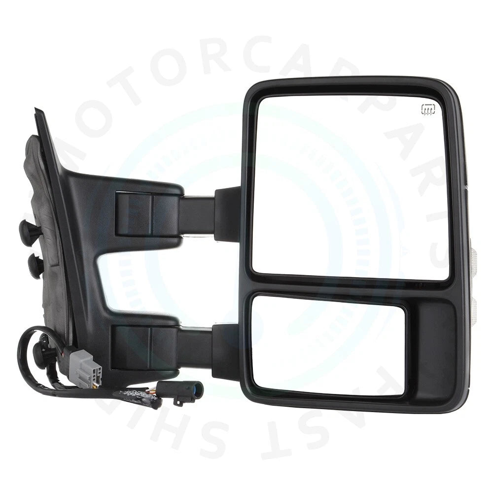 Power Heated Smoke Tow Mirrors for Ford F250/F350/F450 (1999–2007)