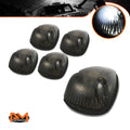5Pcs Cab Roof Running Light Smoked Housing White LED for Dodge Ram (1994–1998)