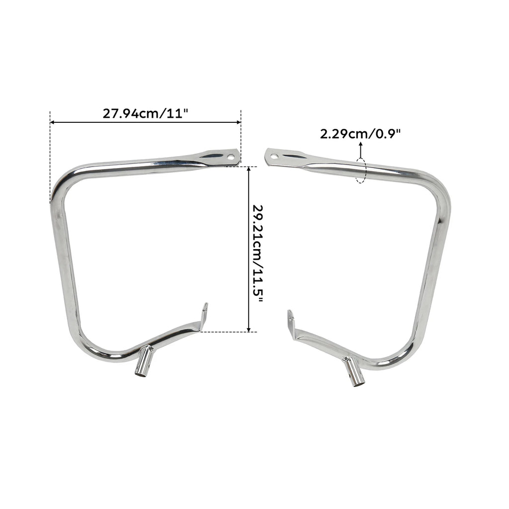 Chrome Saddlebag Guard Bracket for Harley Touring Electra Glide (1997–2013)