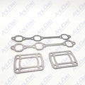 Riser Block Exhaust Gasket Manifold Elbow Kit for Volvo Penta 4.3 L V6