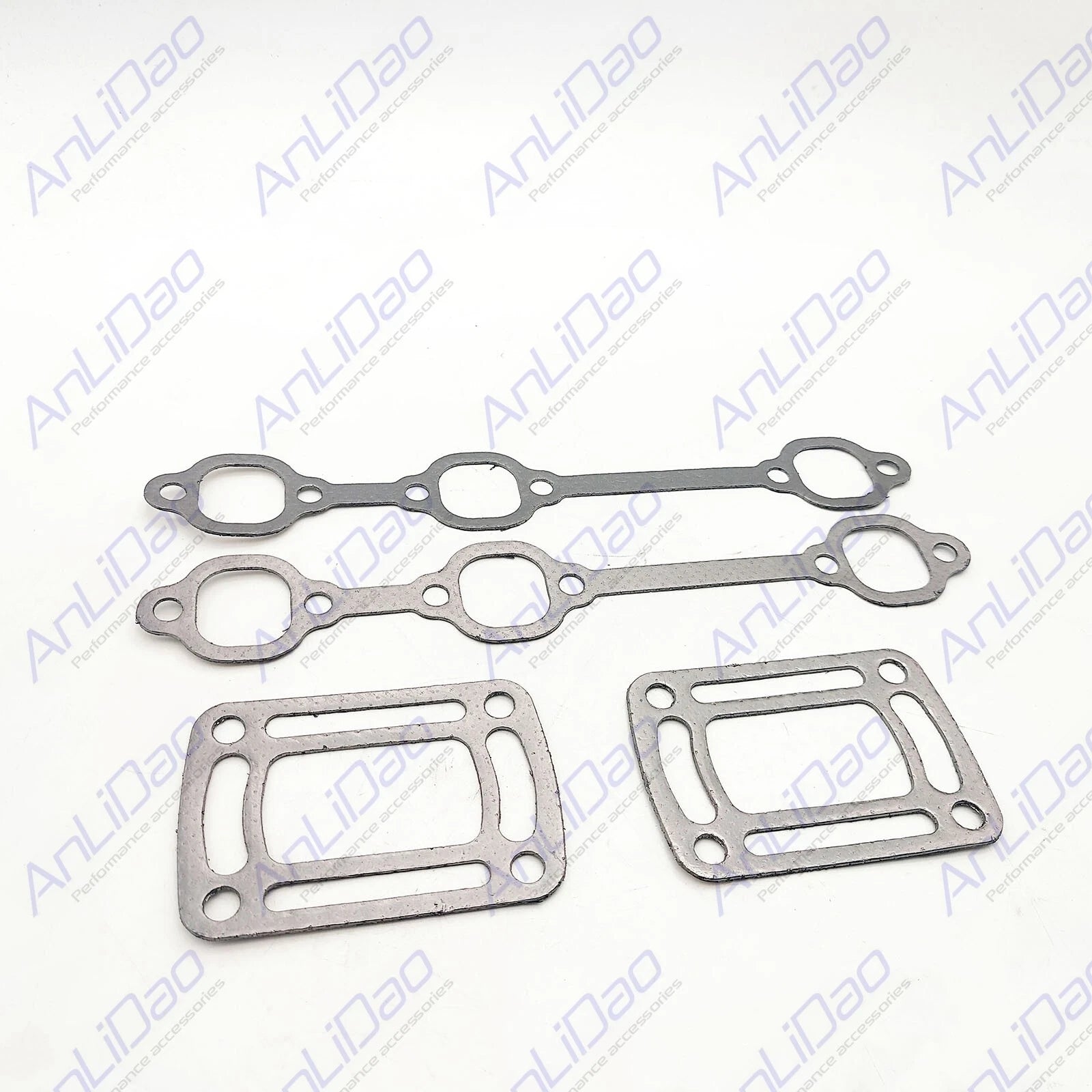 Riser Block Exhaust Gasket Manifold Elbow Kit for Volvo Penta 4.3 L V6