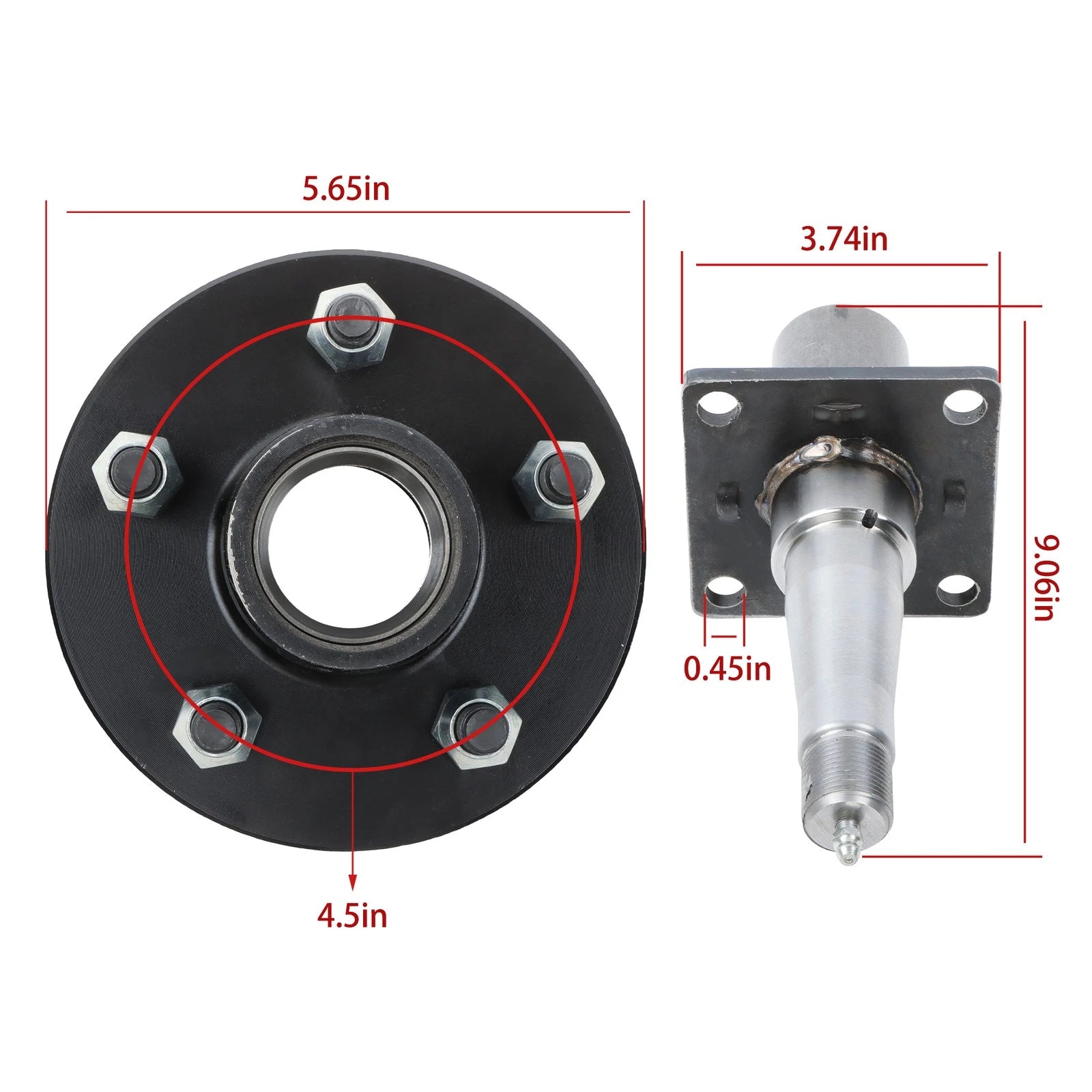 Trailer Hub Kit for 5 X 4.5" Trailers (Fits Various Models)
