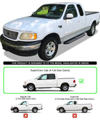 Running Boards for Ford F150 F250 SuperCrew Cab (2001-2003)