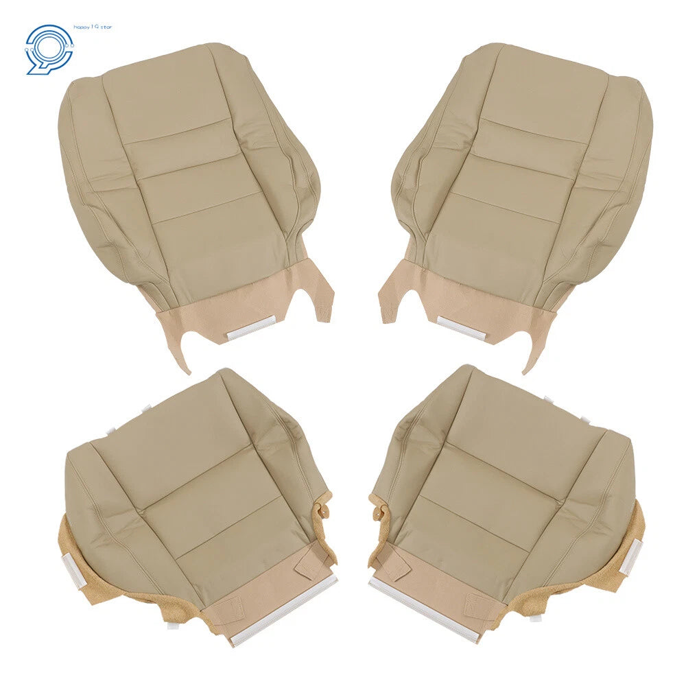 Set of 2 Leather Seat Covers for Honda Accord (2008–2012) Tan