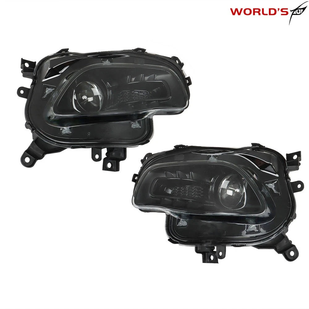 Headlights for Jeep Cherokee (2014–2018) Halogen Projector Black