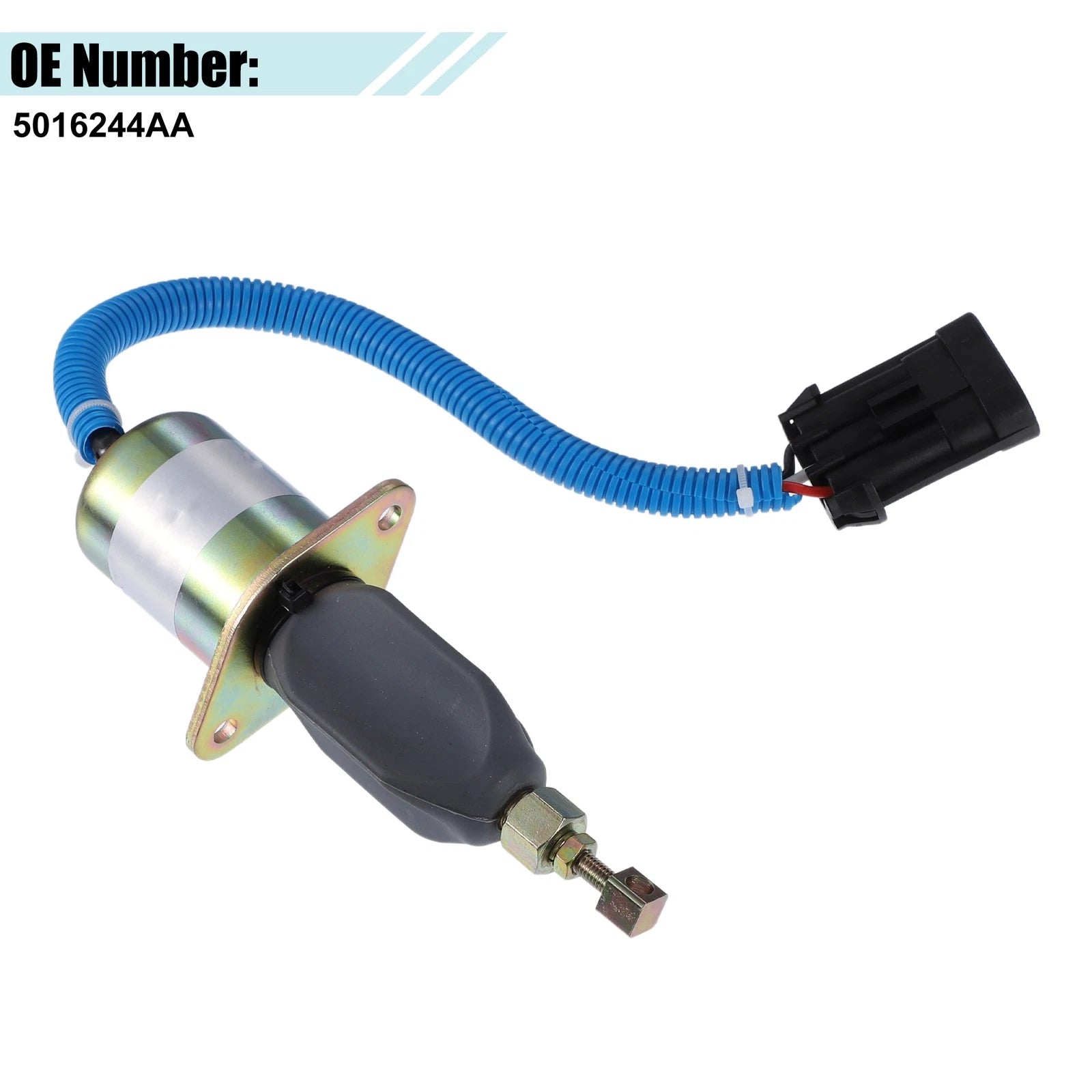 Set of 1 Fuel Shut Off Solenoid Valve for Dodge Ram 2500 (No. 5016244AA)