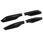 4 x Glossy Black Roof Rack Rail End Cover Caps for Toyota Prado (2009-2023)