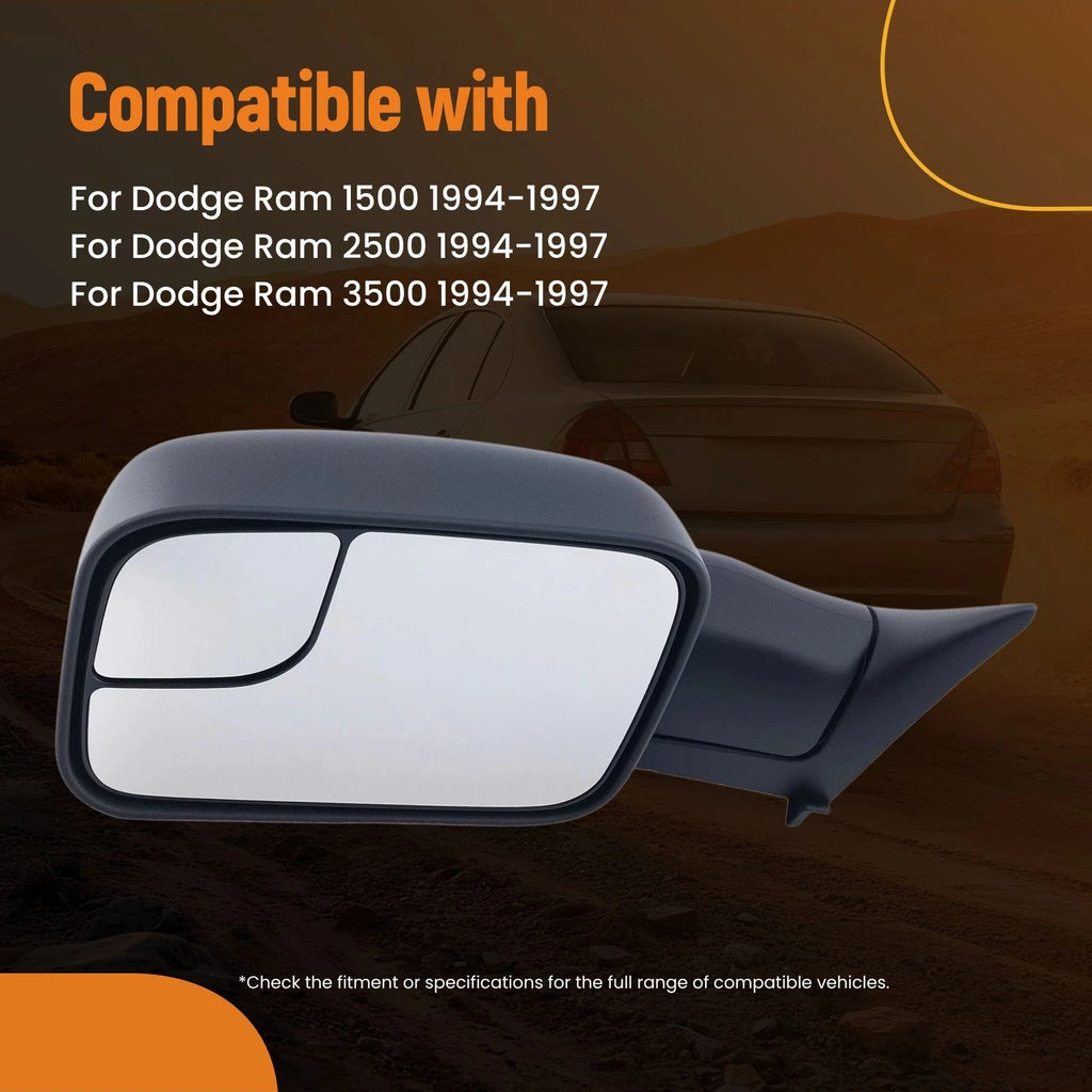 Left Side Mirror for Dodge Ram 1500/2500/3500 (1994–1997) 55076612 Heated