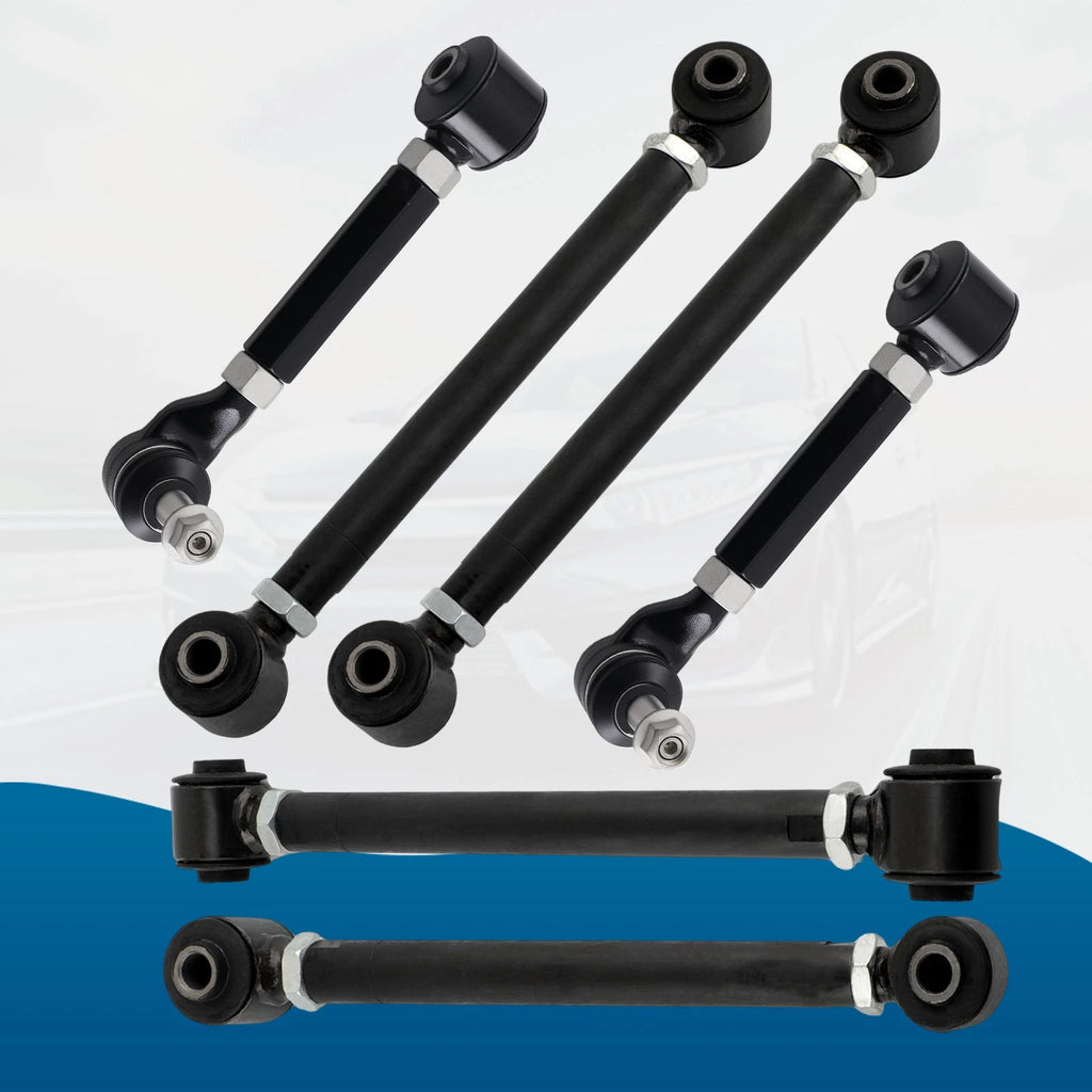 6Pcs Rear Upper & Lower Camber Arms for Honda Accord (2003–2007)