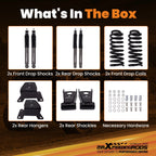 3" Drop Lowering Kit with Shocks for Ford F100 F150 2WD (1973–1979)