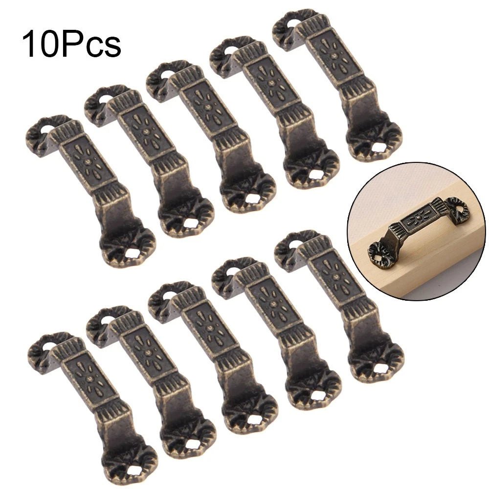 10Pcs Vintage Door Pull Handle Knob for Cabinet Drawer Furniture