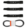 3 Blades & Deck Belt for John Deere L120 L130 (2002–2005) GX20250 GX2
