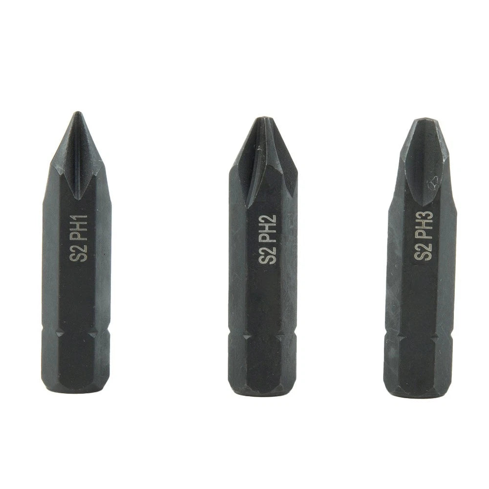 Set of 6 Magnetic Screwdriver Bits PH1 PH2 PH3 H4 H5 H6 for
