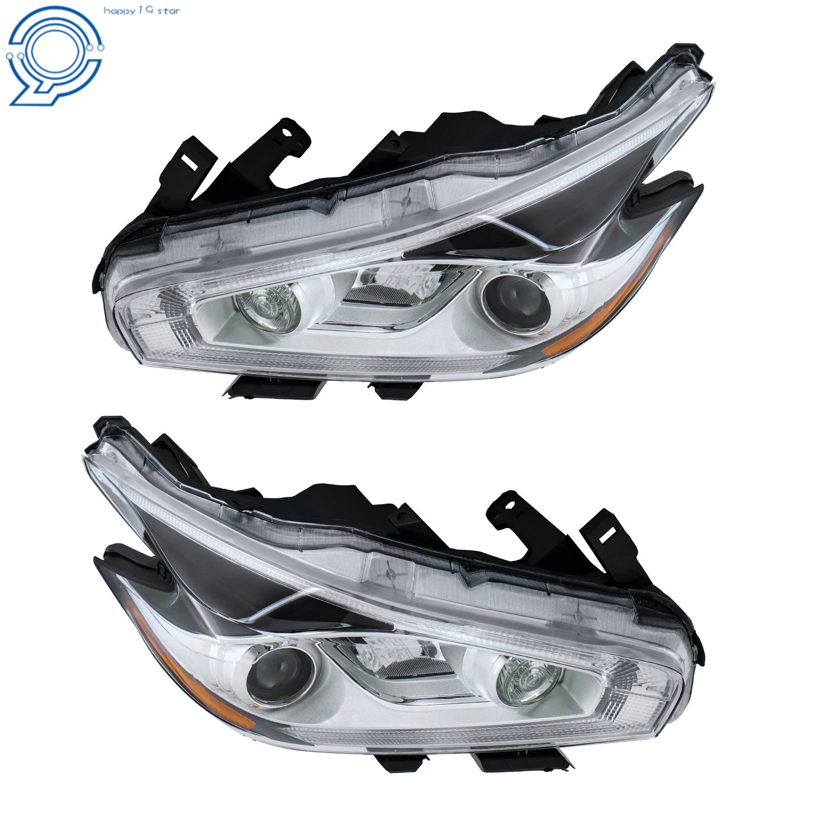 Clear LED Headlights for Nissan Murano (2015-2018) Left + Right Side