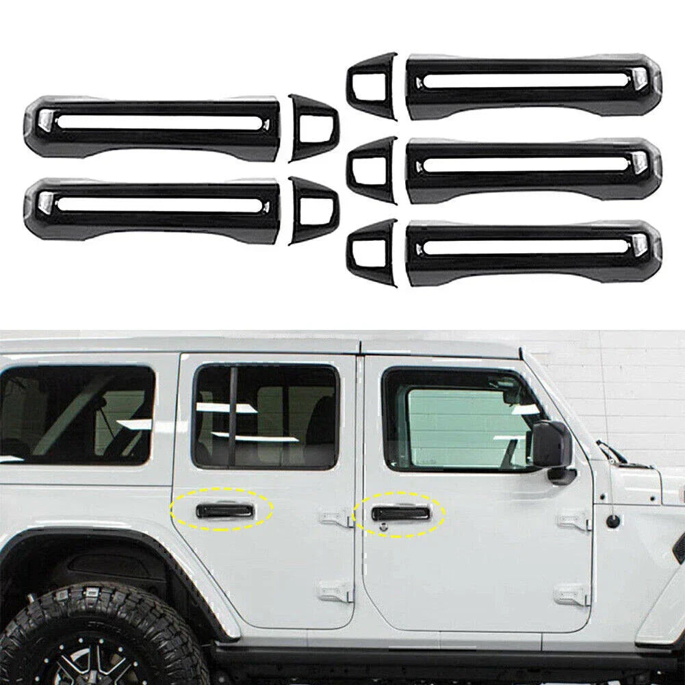 4-DR ABS Tailgate Handle Cover Trim for Jeep Wrangler JL (2018-2020)