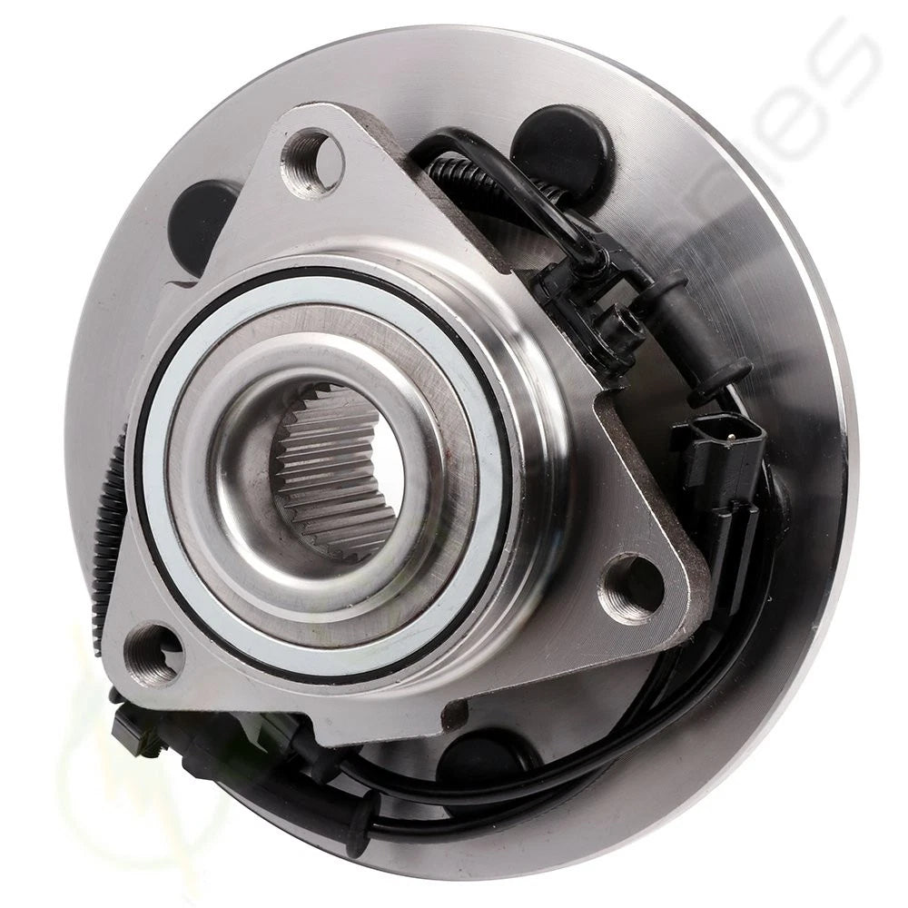 2X 2 Wheel Hub & Bearings + 2 Outer Tie Rods Kit for Dodge Ram 1500 (2009–2010)