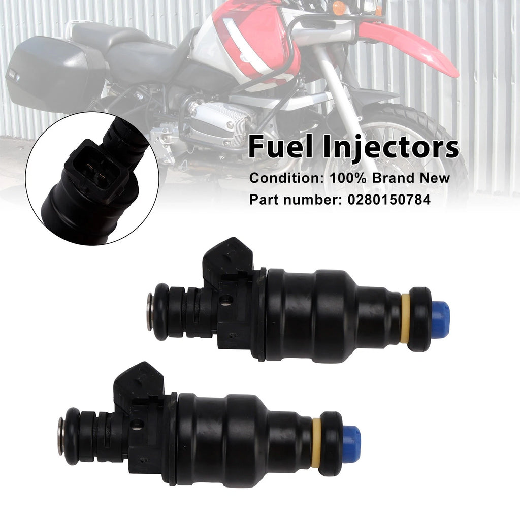 2X 0280150784 Fuel Injectors for BMW R1100 RT R850 R1100GS R850GS (1994–1999)