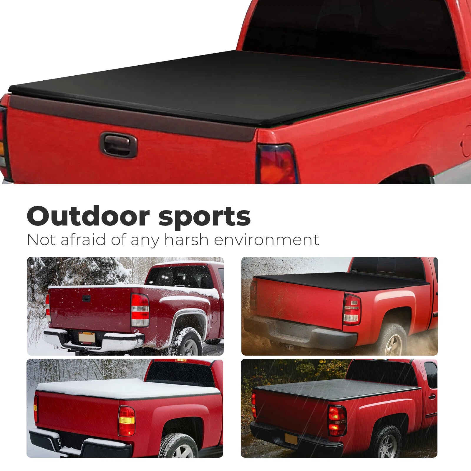 Soft Roll-Up Tonneau Cover for Chevy Silverado/GMC Sierra 1500 (1988–2007)