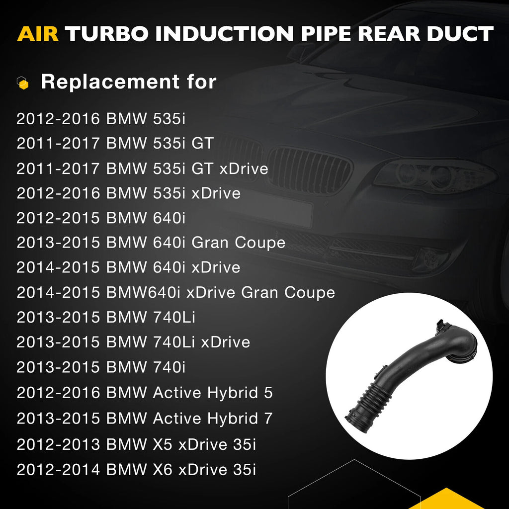 Air Turbocharger Pipe Hose for BMW 535i 640i 740i X5 X6 (2011–2017) 13717609811