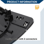 Heated Right Side Mirror Glass for Volkswagen Polo (2001–2005)