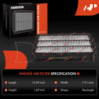2X Engine Air Filter for Honda Passport (1994–2002) Isuzu Amigo Axiom