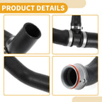 Radiator Hose for Mercedes-Benz R350 (2006–2011) No.A2515000075 Rubber Black