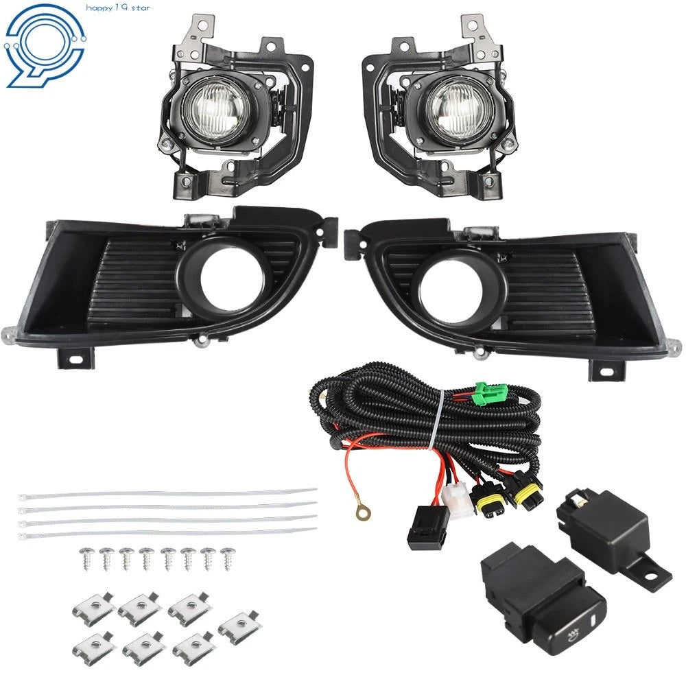 Set of 2 Clear Fog Lights for Mitsubishi Lancer (2004-2005)