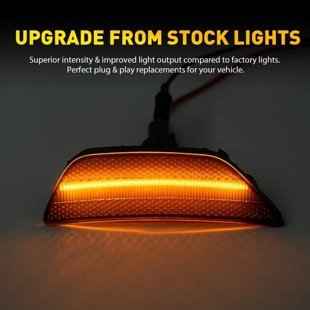Set of 2 LED Side Marker Lights for Kia K5 (2021–2024) Smoked Waterproof