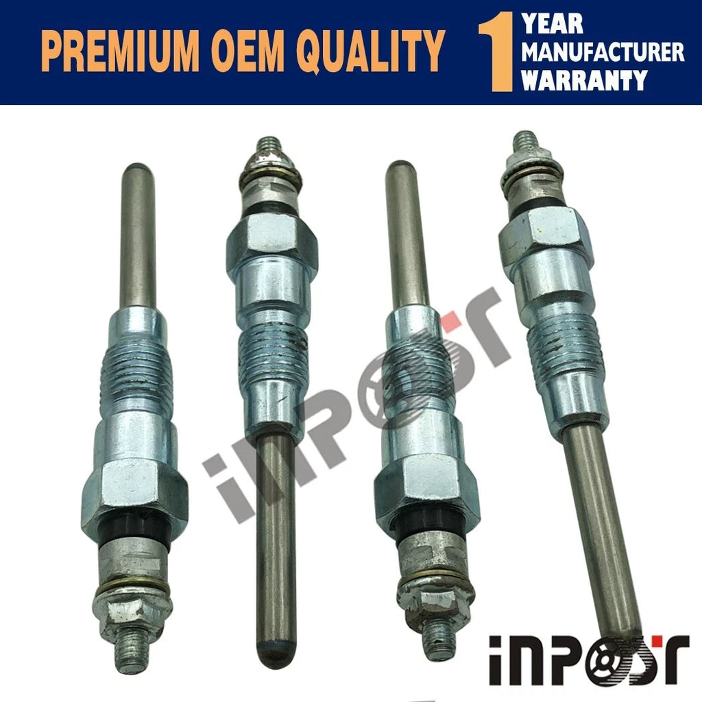 Set of 4 Glow Plugs for Bobcat 743 751 753 763 770 (6655233)