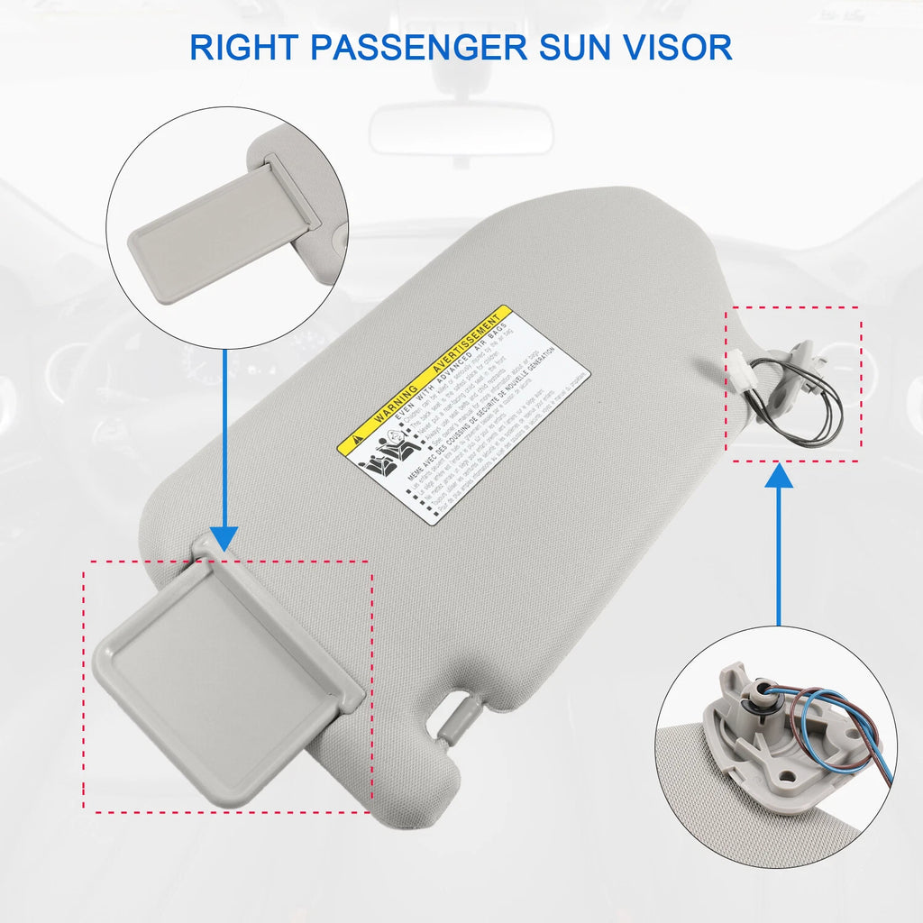 Sun Visor with Mirror for Nissan Pathfinder (2013-2016)