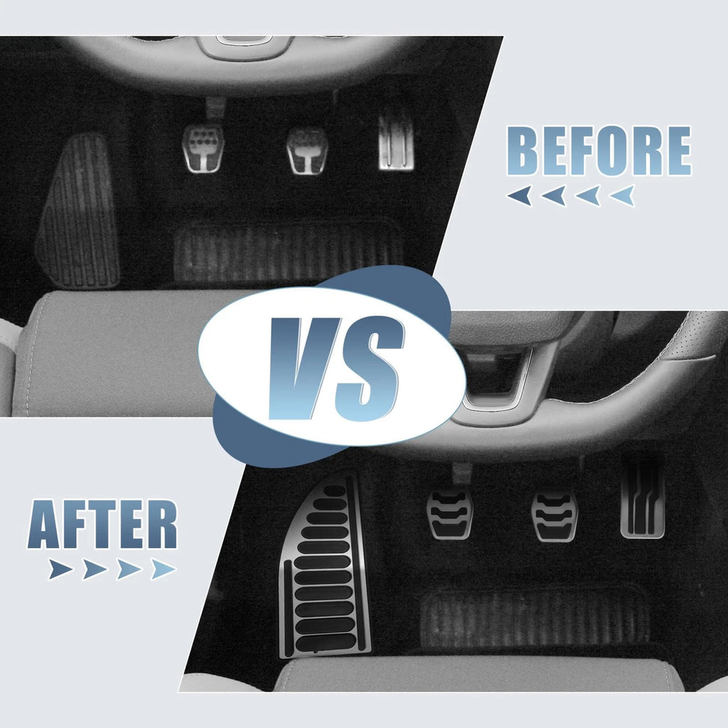 Anti Slip Clutch Brake Gas Accelerator Pedal Cover Kit for Ford 