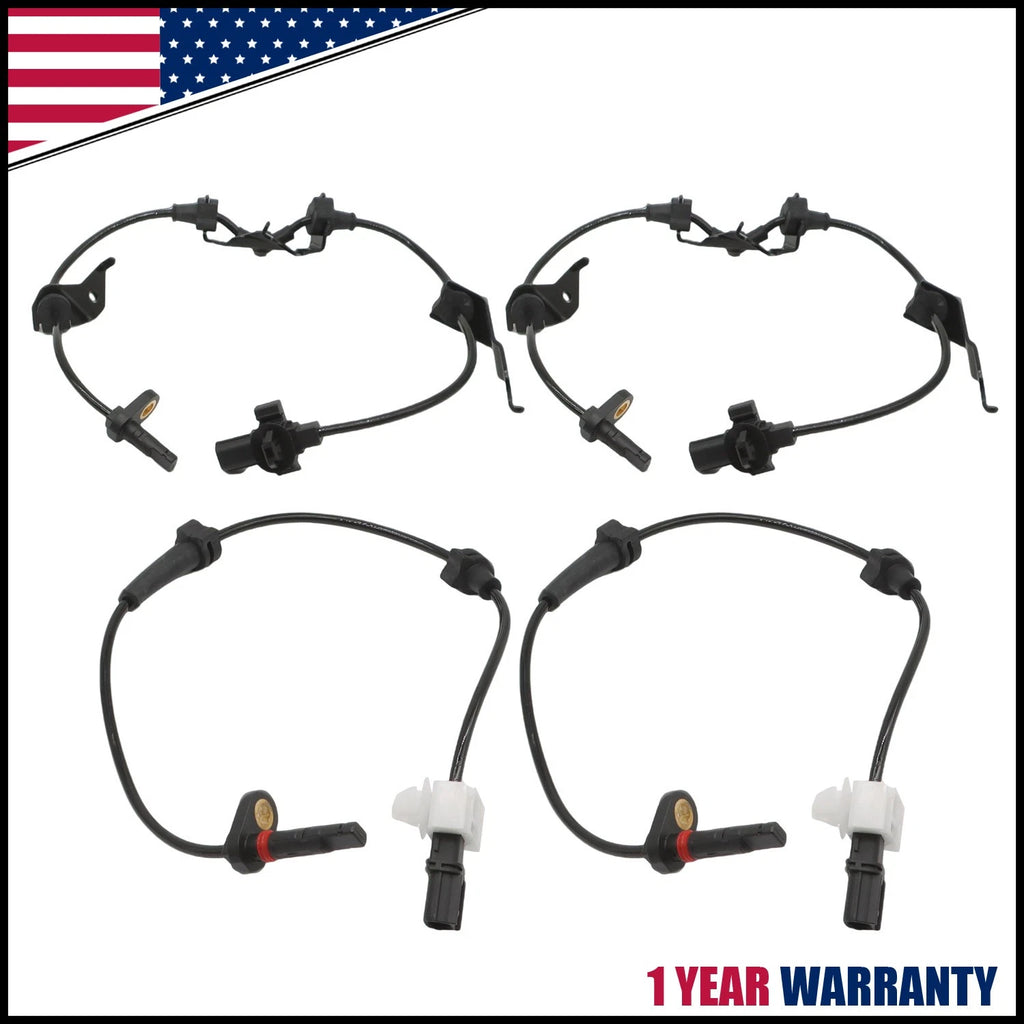 Set of 4 ABS Wheel Speed Sensors for Honda Accord (2008–2012)