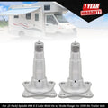 2-Pack Weld-On Round Spindle with Brake Flange for 3500 lbs Trailer Axle