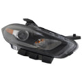 Black Passenger Side HID Head Light Lens/Housing for 2013-2016 Dodge Dart