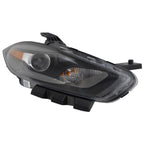 Black Passenger Side HID Head Light Lens/Housing for 2013-2016 Dodge Dart
