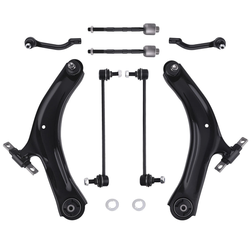 Set of 8 Front Control Arm Ball Joints for Nissan Rogue (2008–2015)