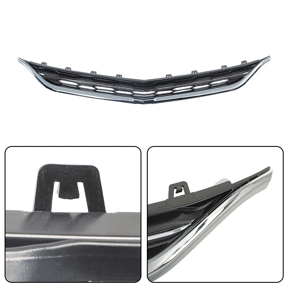 Set of 2 Front Upper Lower Grille Replacements for Chevrolet Malibu (2016-2018)