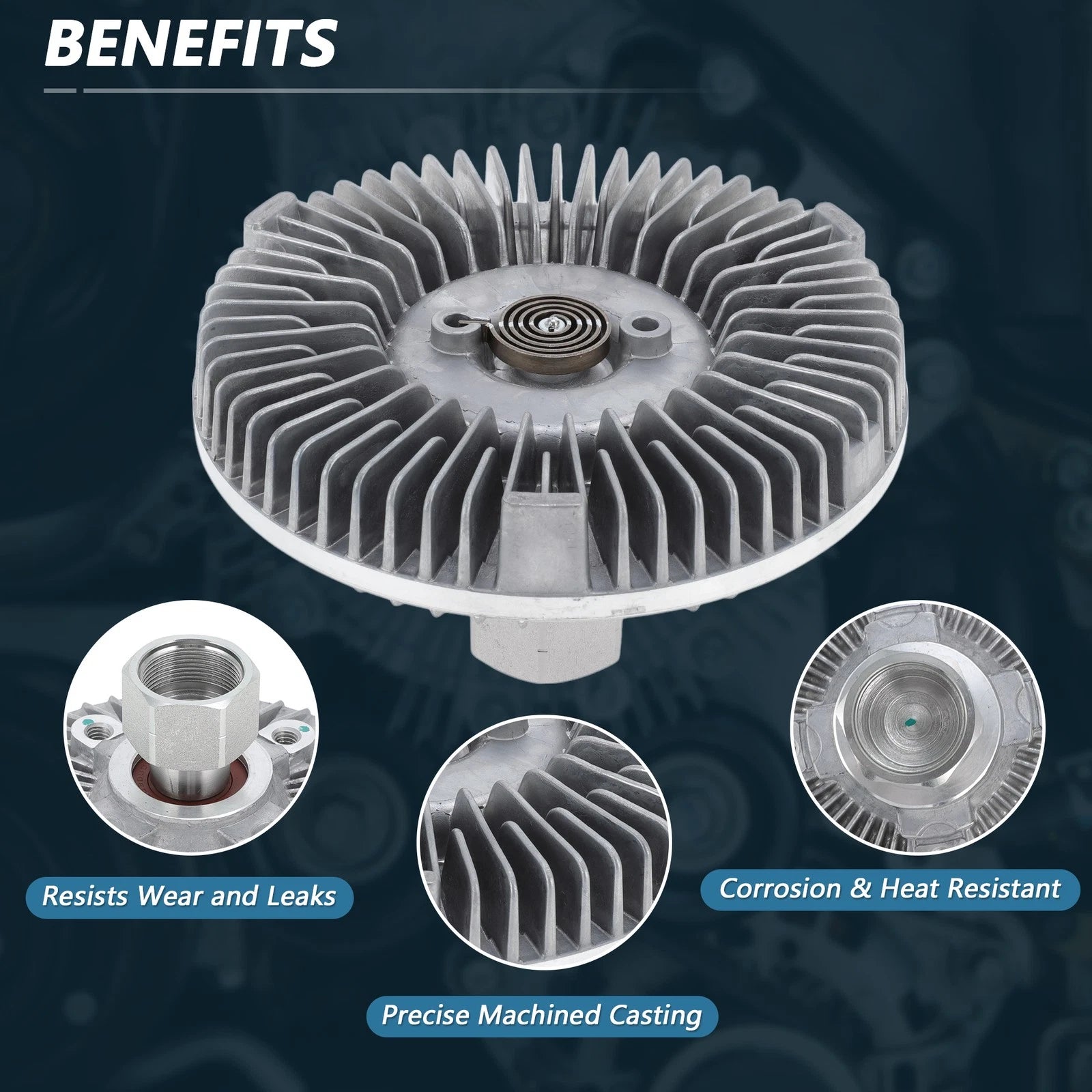 Cooling Fan Clutch for Dodge Ram 1500 2011–2020, Ram 2500 3500 No. 55056840AB