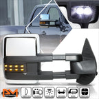 Power+Heat Chrome Towing Mirror for Silverado/Sierra (2007–2014) + Smoked LED Lamp Right