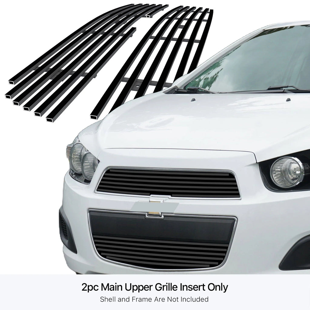 Stainless Black Billet Grille Insert for Chevy Sonic (2012-2016)