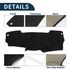Dashboard Cover Mat for Nissan Micra March K13 (2010–2017) - Black