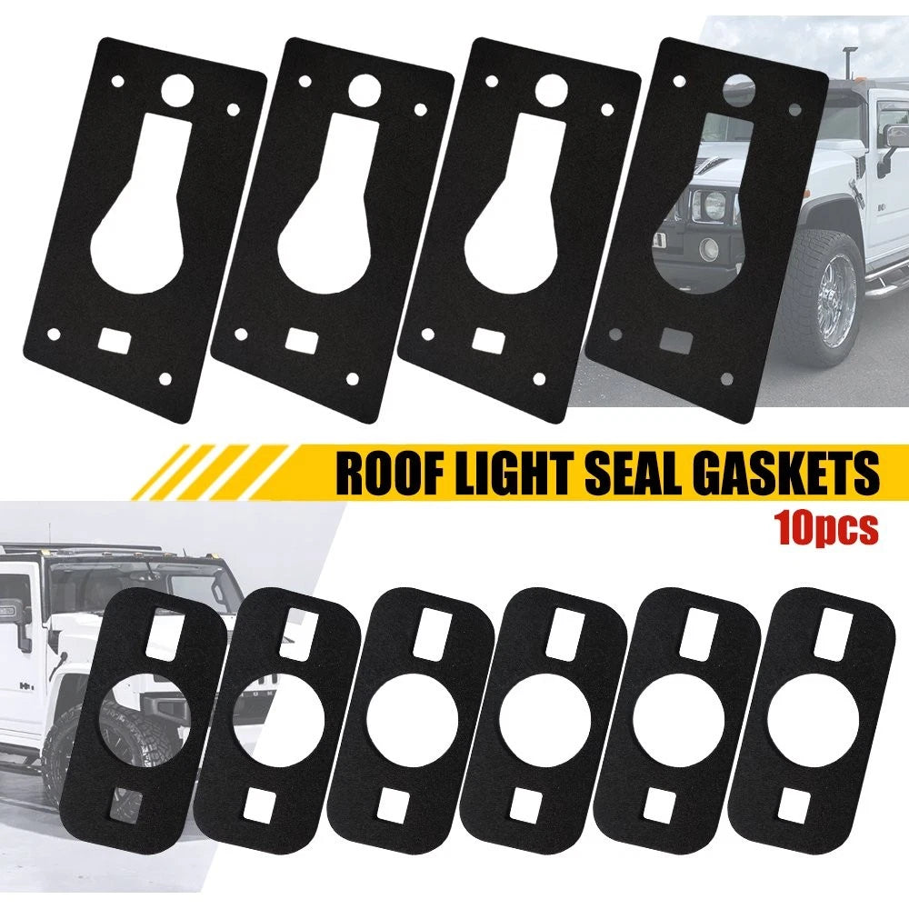 Set of 10 Roof Cab Light Running Lamp Anti-Leak Seal Gaskets for Hummer H2 (2003–2009)