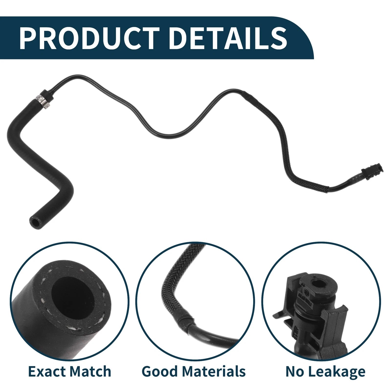 Radiator Hose No.F2G38075DE/F2GZ8075C for Ford Edge (2015–2025) Rubber